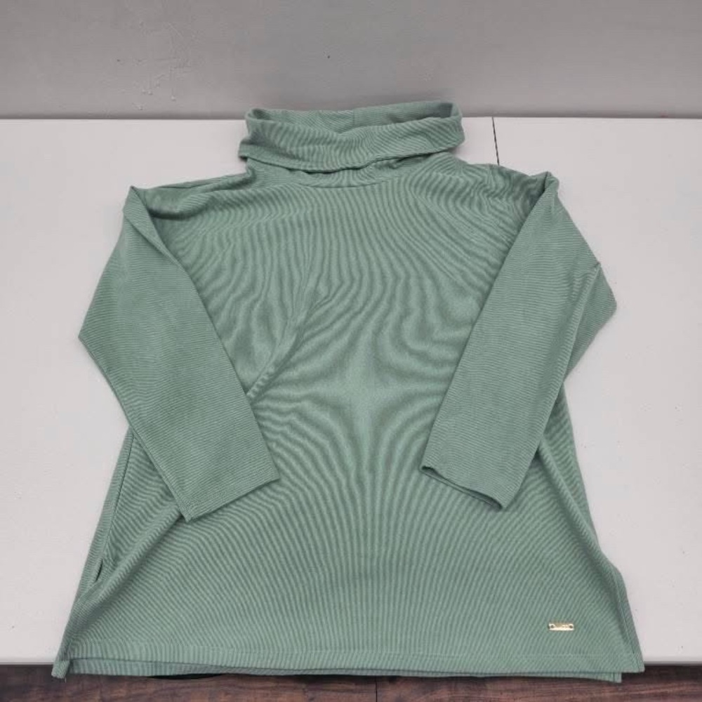 Jones New York Green Cowl Neck Sweater